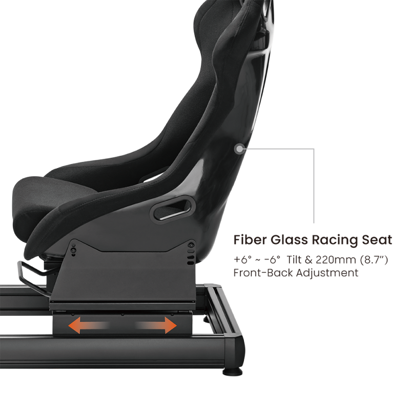 LRS08 Upscale Aluminum Racing Simulator Cockpit (LRS08-BS02) product photo