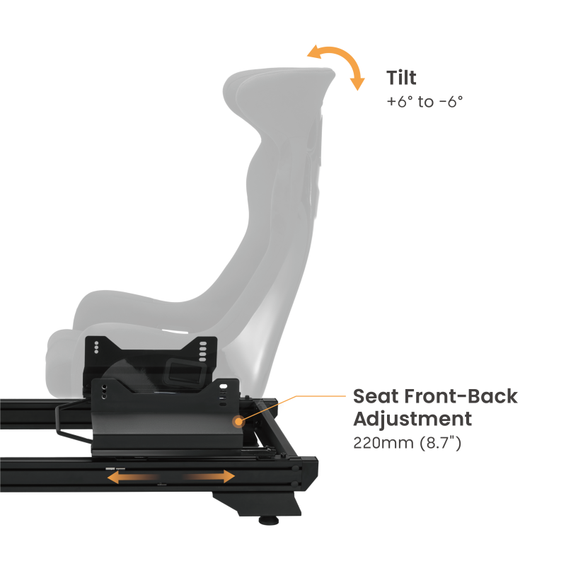 LRS16 Strix Sim Racing Cockpit with Gear Shift Mount (LRS16-BS02) product photo