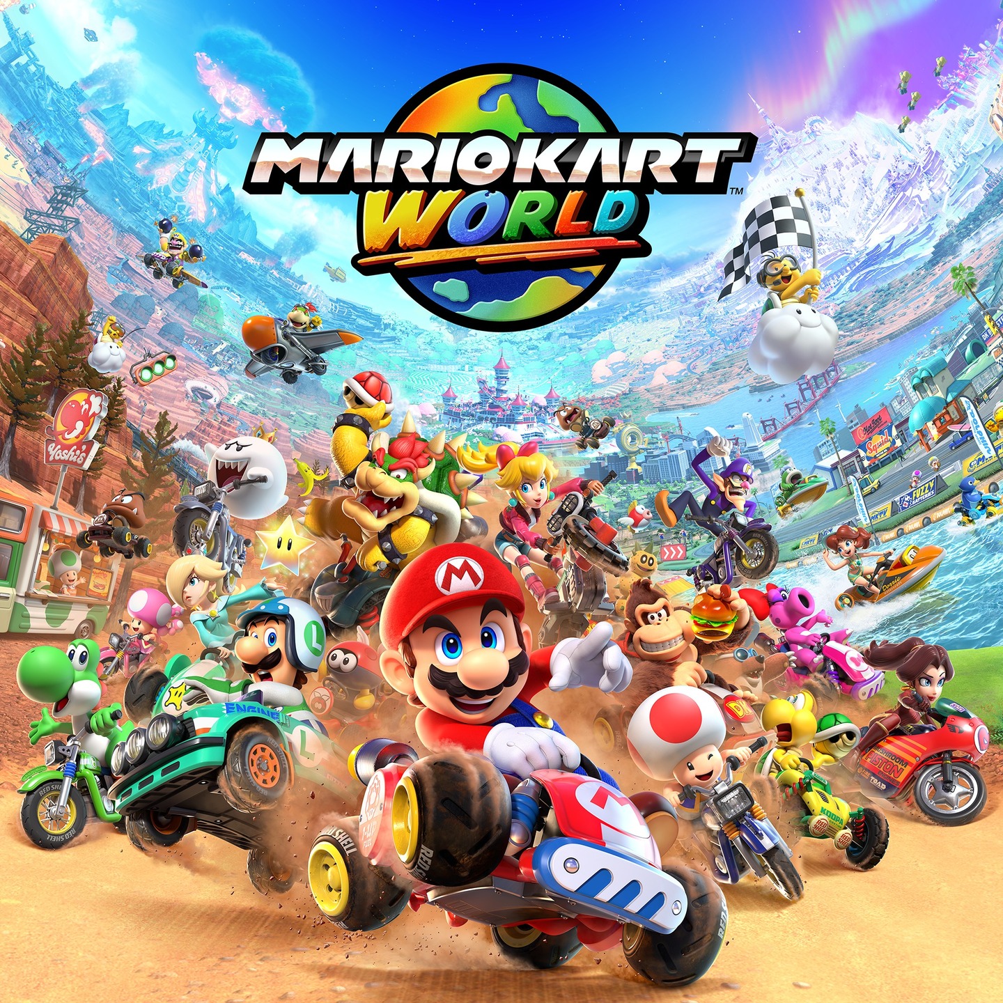 Mario Kart World key art