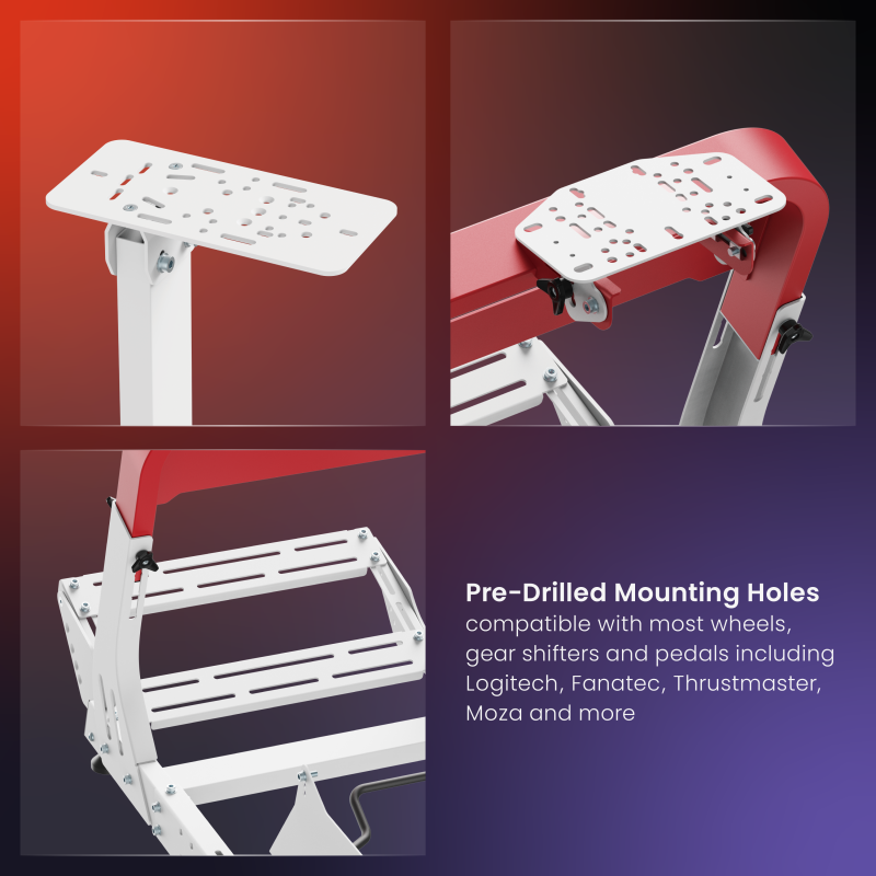 LRS18 Robust Sim Racing Cockpit with Gear Shift Mount & Seat — Suede (LRS18-BS02) product photo